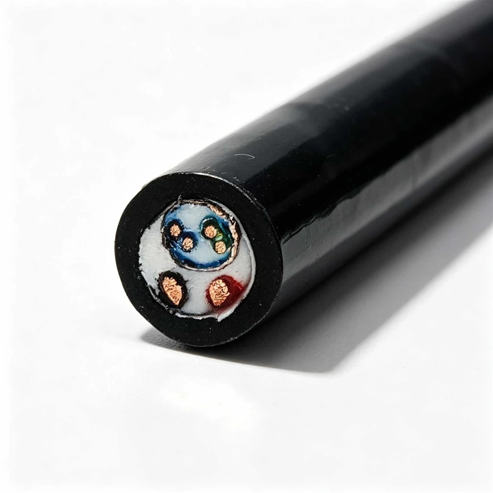 Premium 6 Core Shielded Submersible Pump Cable PE Insulation Black TPU Jacket Bare Copper For Aquaculture System high quality